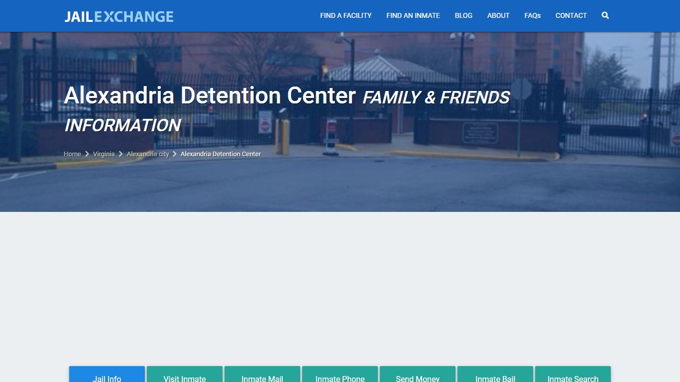 Alexandria Detention Center Visitation | Mail | Phone ...