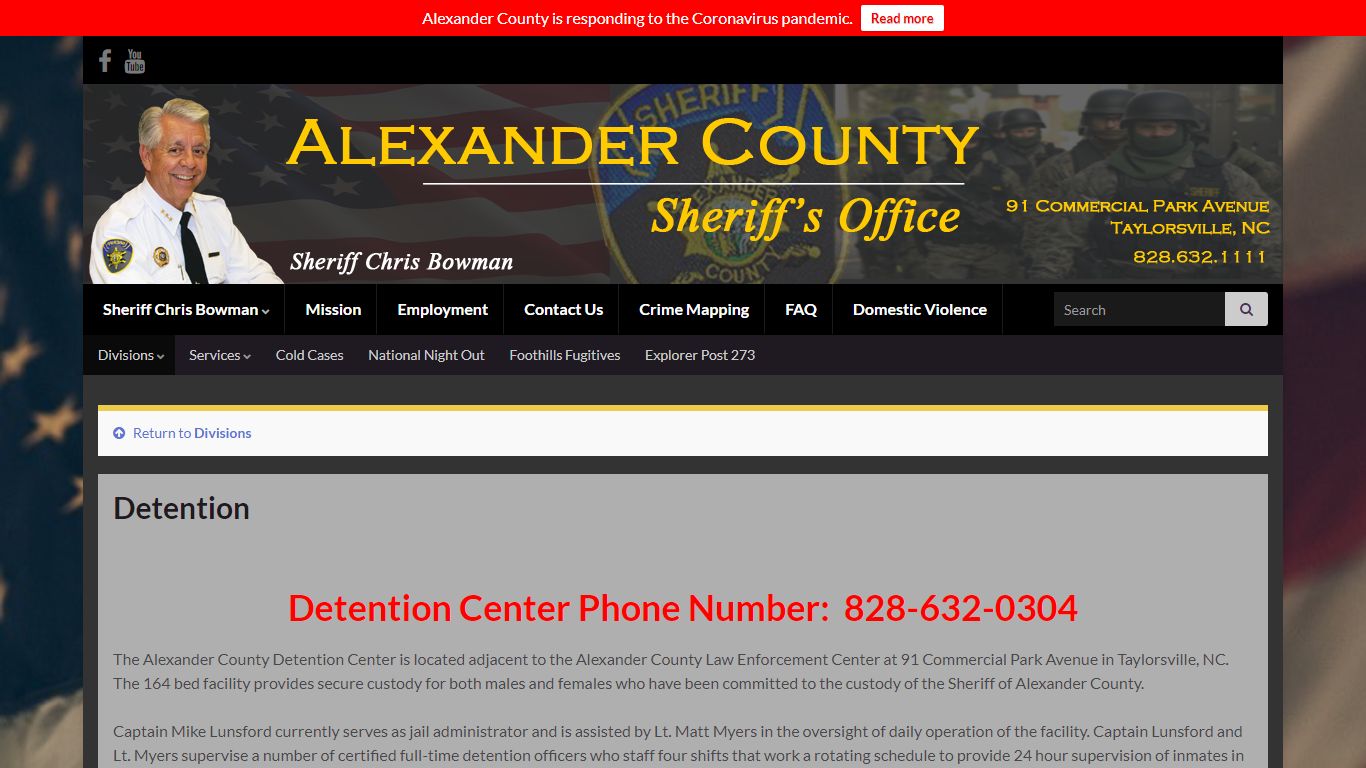 Detention – Alexander County Sheriff's Office